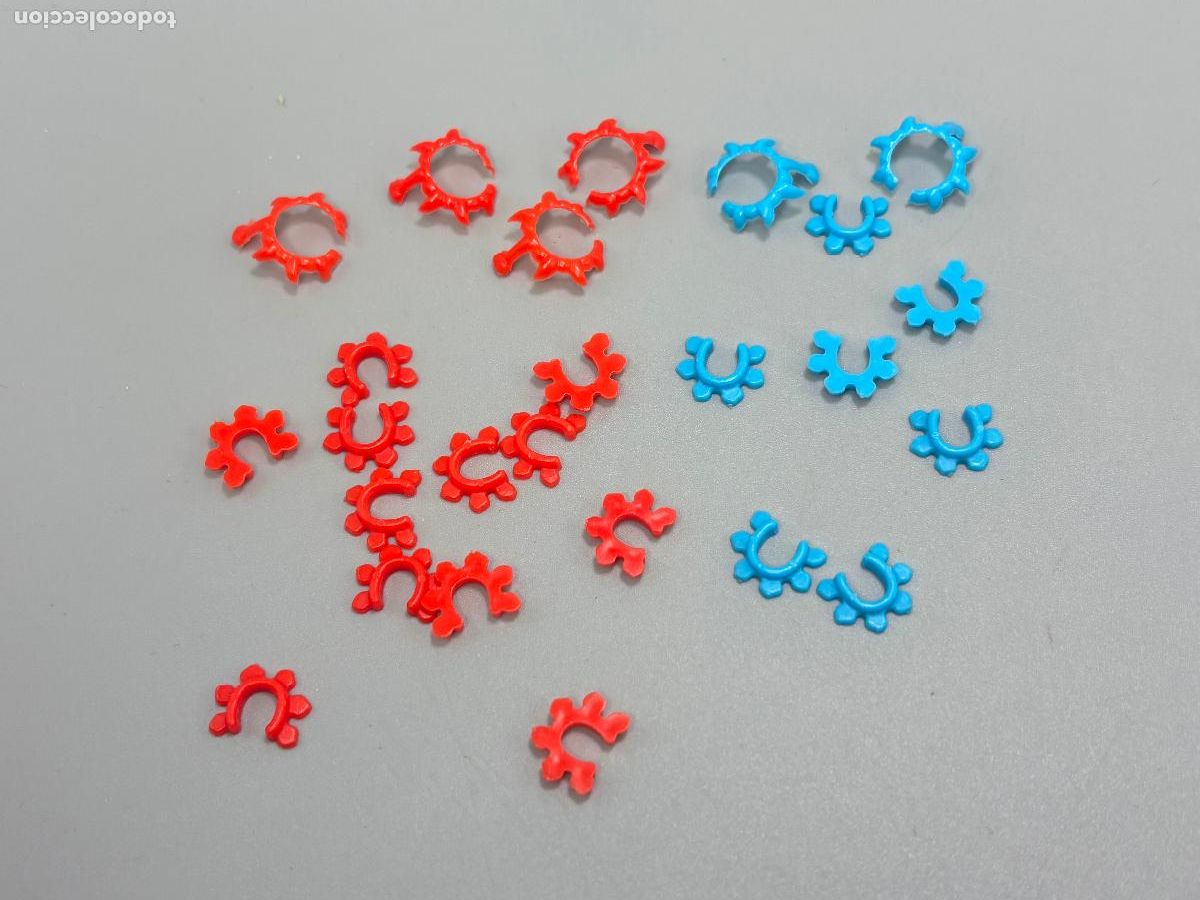 Playmobil: Playmobil lote colla pulsera tobillera roja azul indio primera &eacute;poca