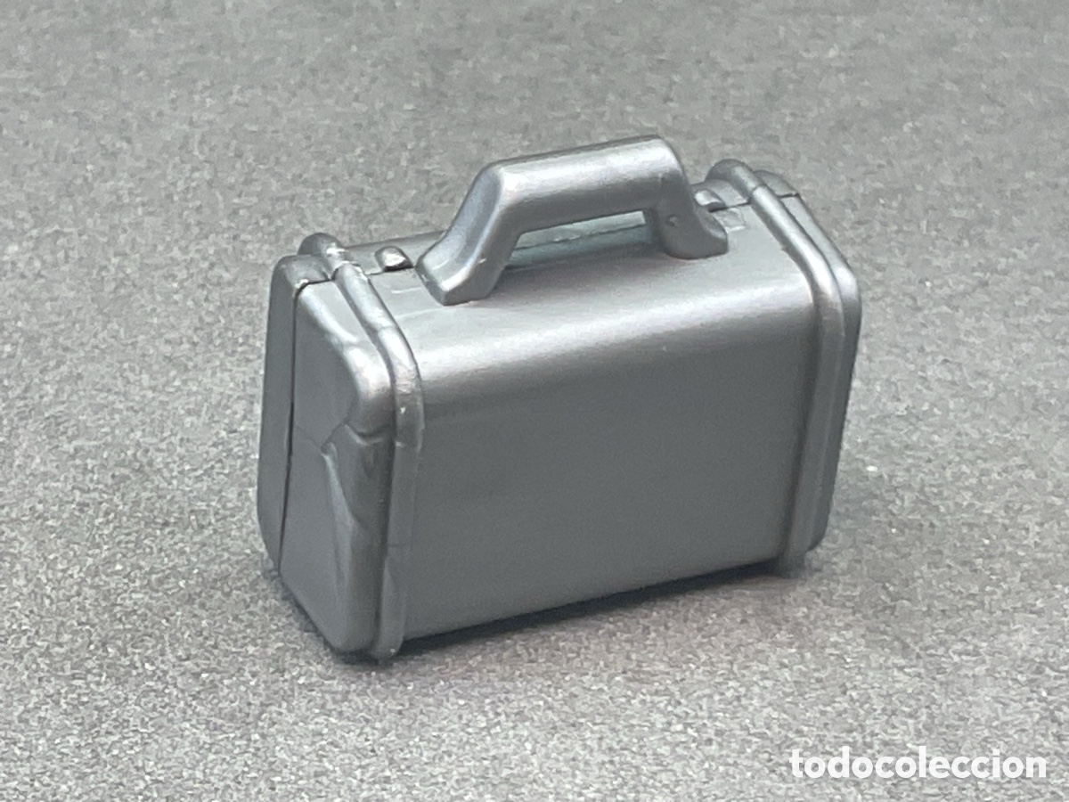 Playmobil: ACCESORIO PLAYMOBIL. MALETIN COLOR GRIS . REF MEDICO, POLICIA, MISION, AGENTE SECRETO, ESPACIO, ETC