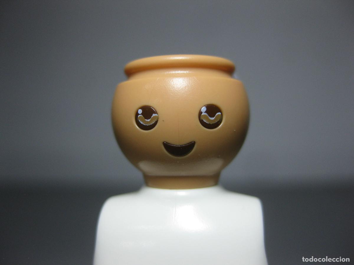 Playmobil: PLAYMOBIL CABEZA RECAMBIO cara expresiva mirada turbada tez tostada- solo se vende cabeza- c4