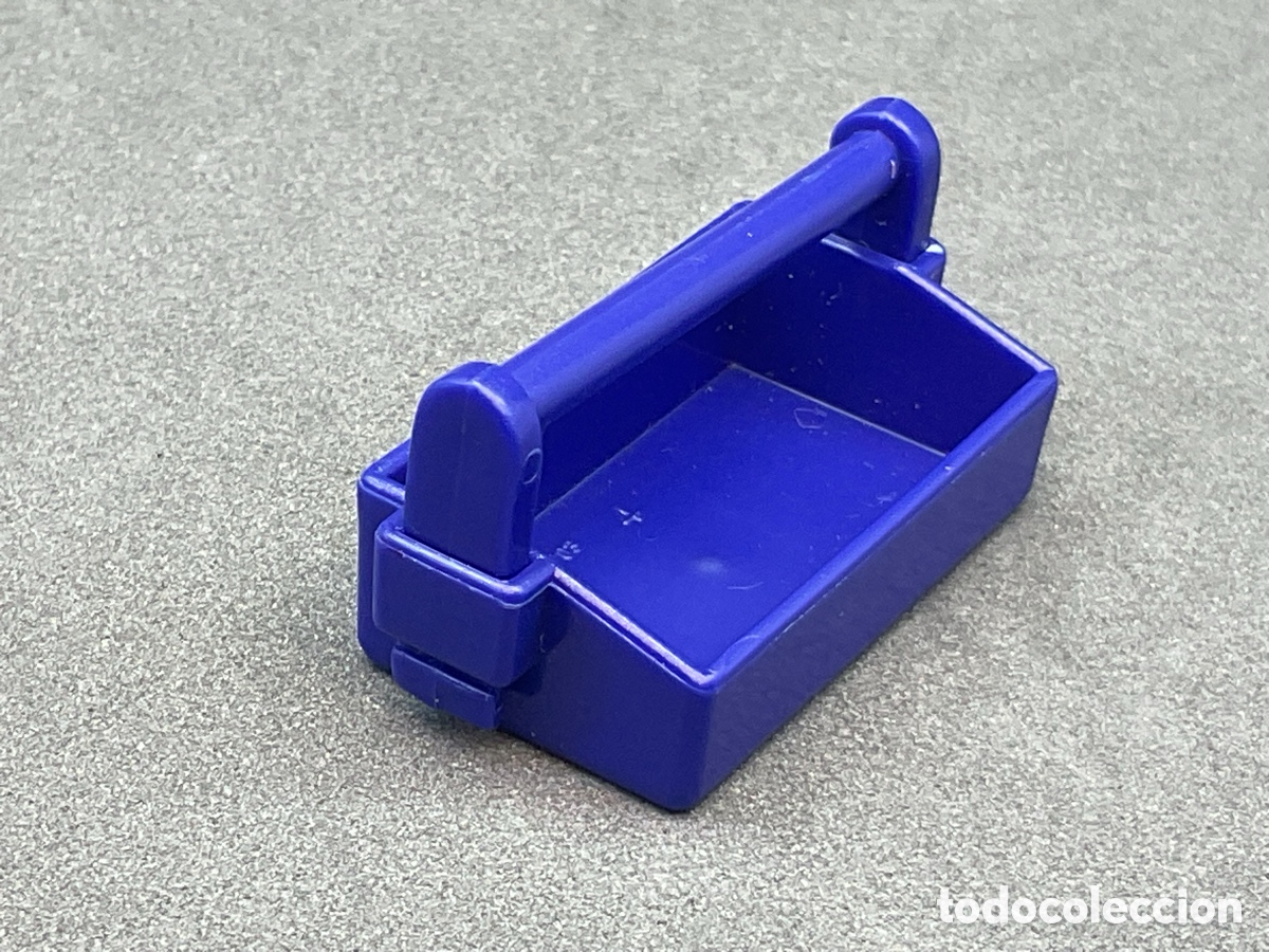 Playmobil: ACCESORIO PLAYMOBIL. CAJA HERRAMIENTAS COLOR AZUL.