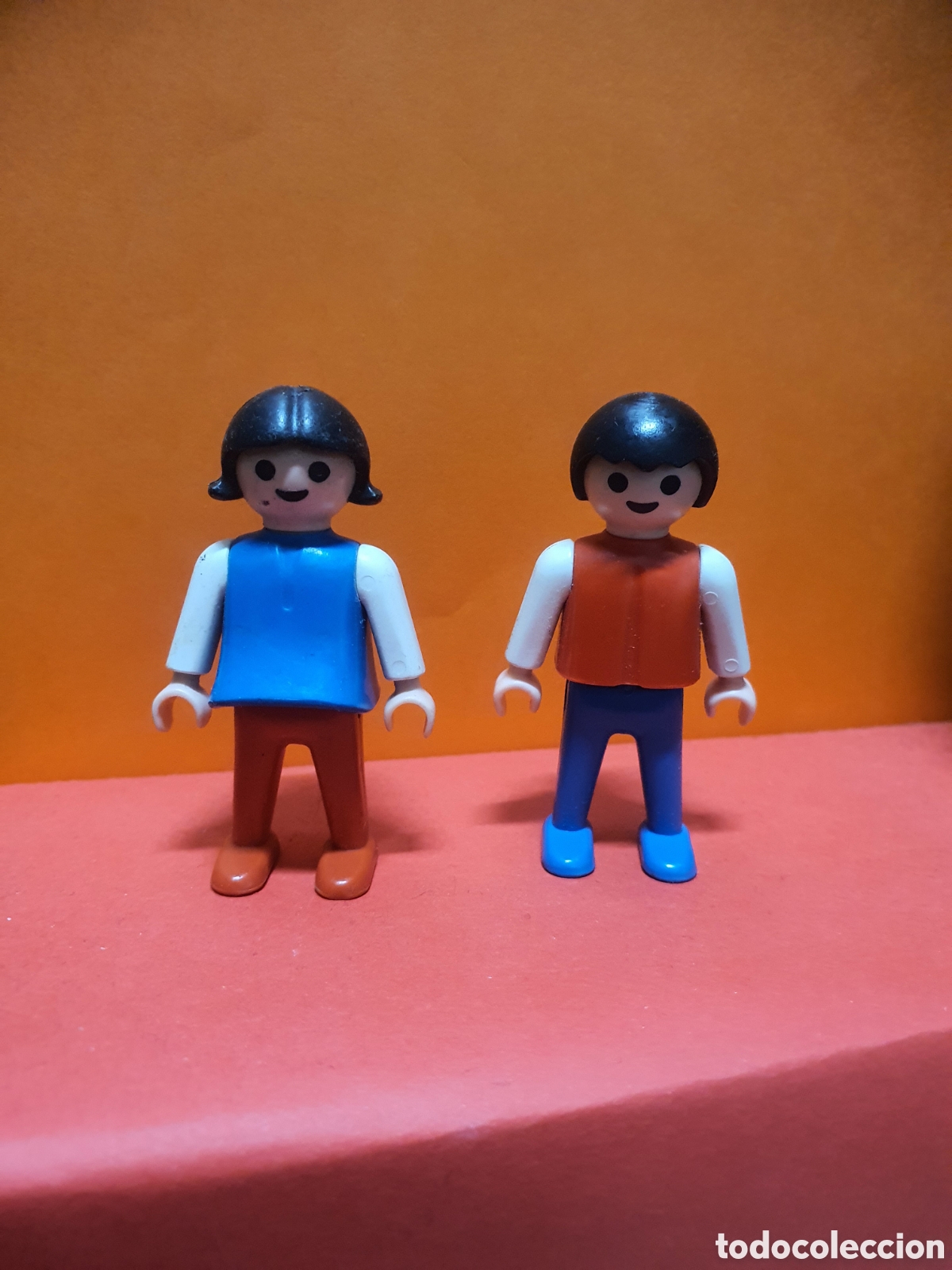 Playmobil: Playmobil pareja de ni&ntilde;os, geobra 1981