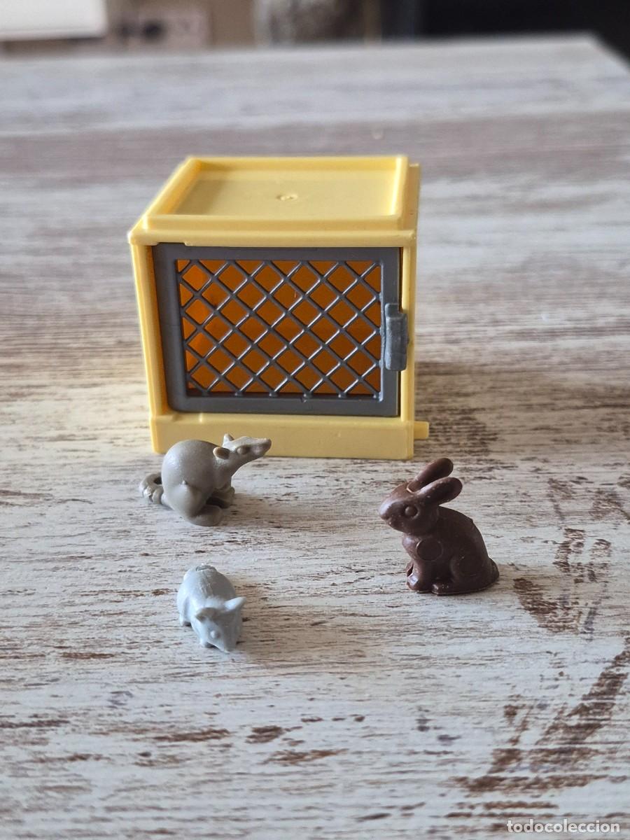 Playmobil: Jaula granja mueble rata rat&oacute;n conejo complemento accesorio Playmobil
