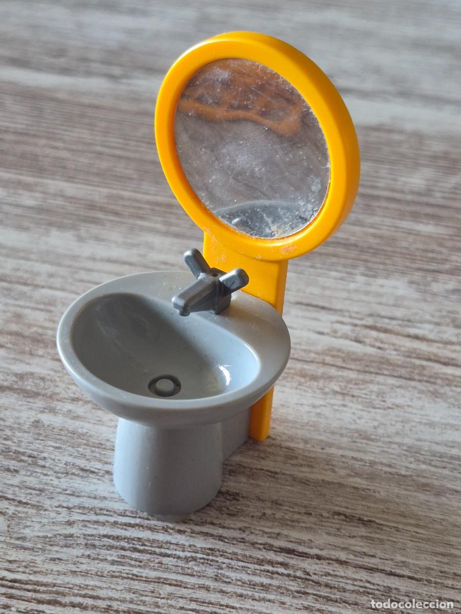 Playmobil: Pica espejo lavabo pileta grifo habitaci&oacute;n mueble complemento accesorio Playmobil
