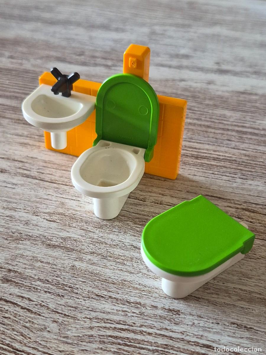 Playmobil: Lavabo wc retrete pica habitaci&oacute;n mueble complemento accesorio Playmobil