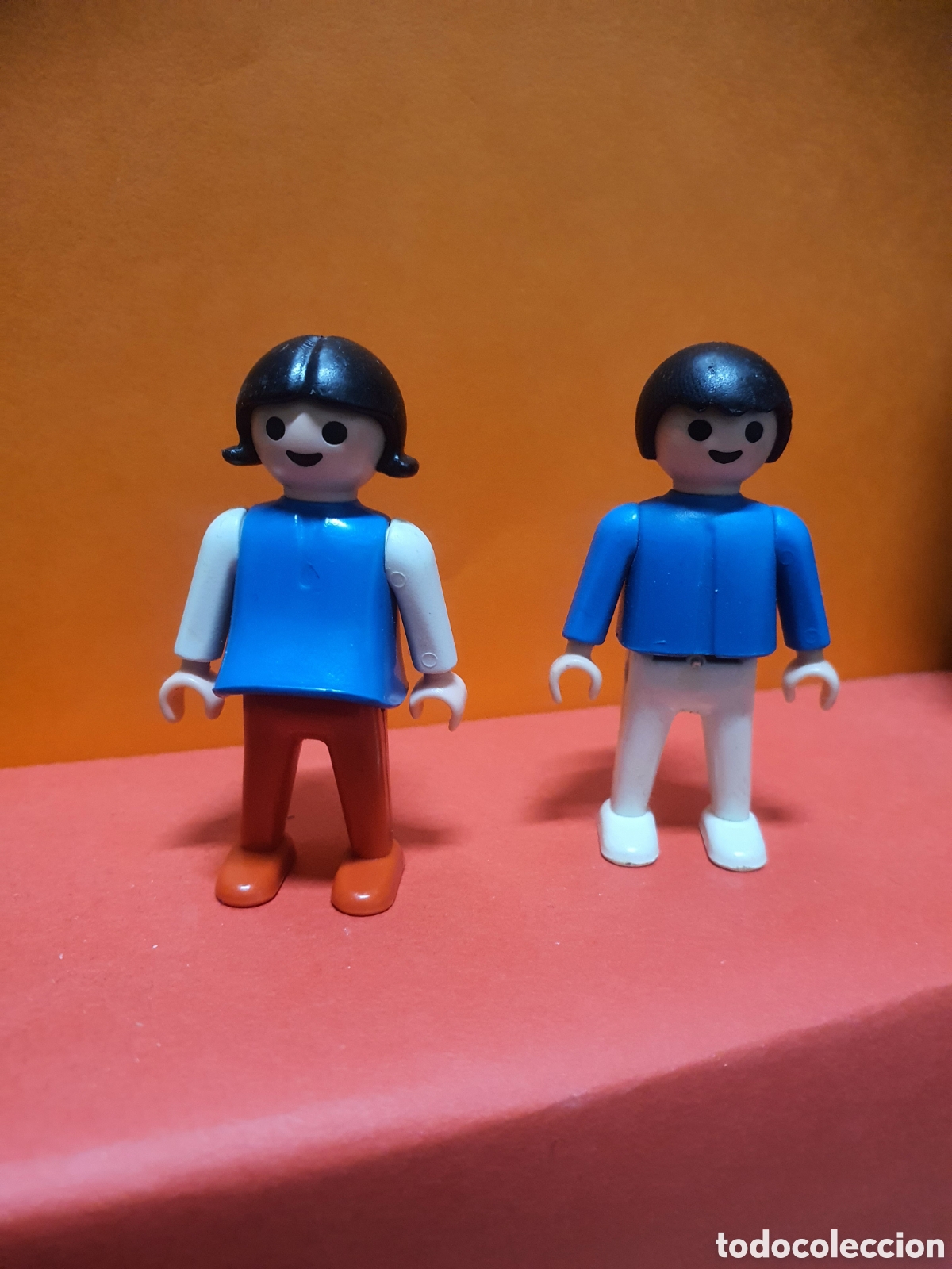 Playmobil: Playmobil pareja de ni&ntilde;os, geobra 1981