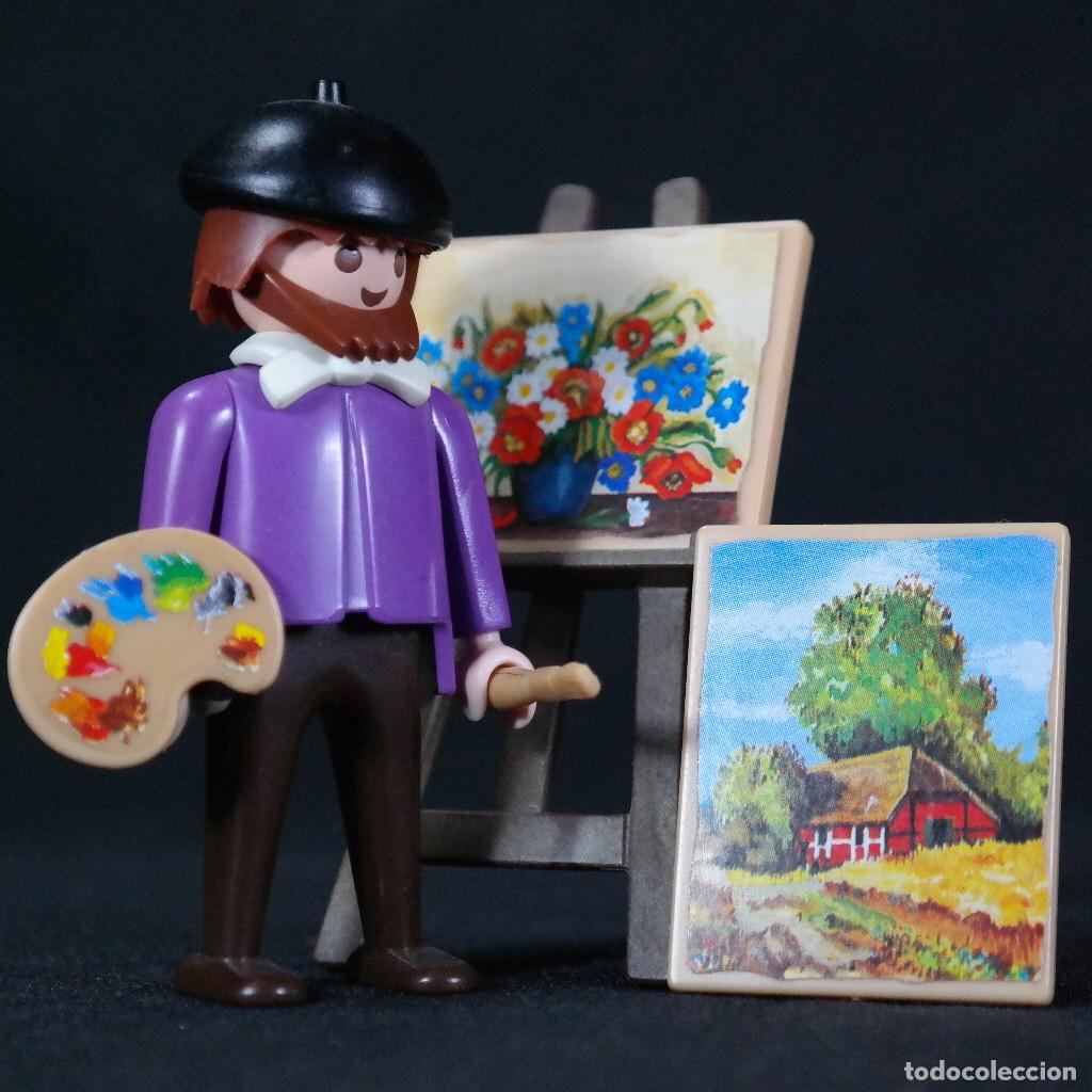 Playmobil: Playmobil pintor victoriano con caudros y atril k☼