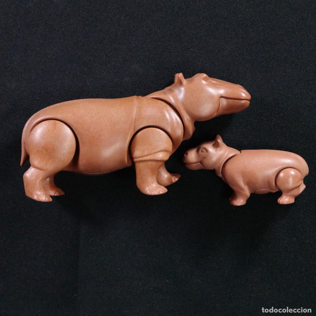 Playmobil: Playmobil hipopotamo con cria ☼