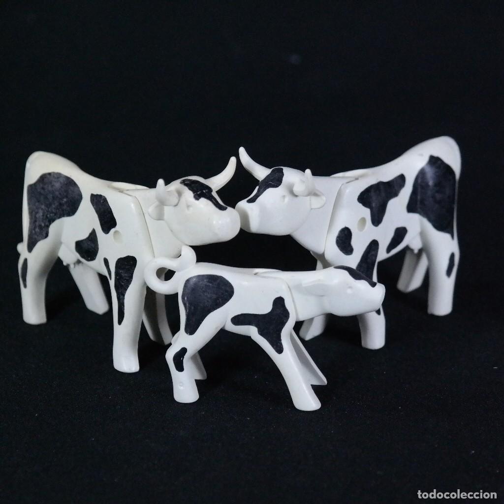 Playmobil: Playmobil vacas blancas con ternero ☼