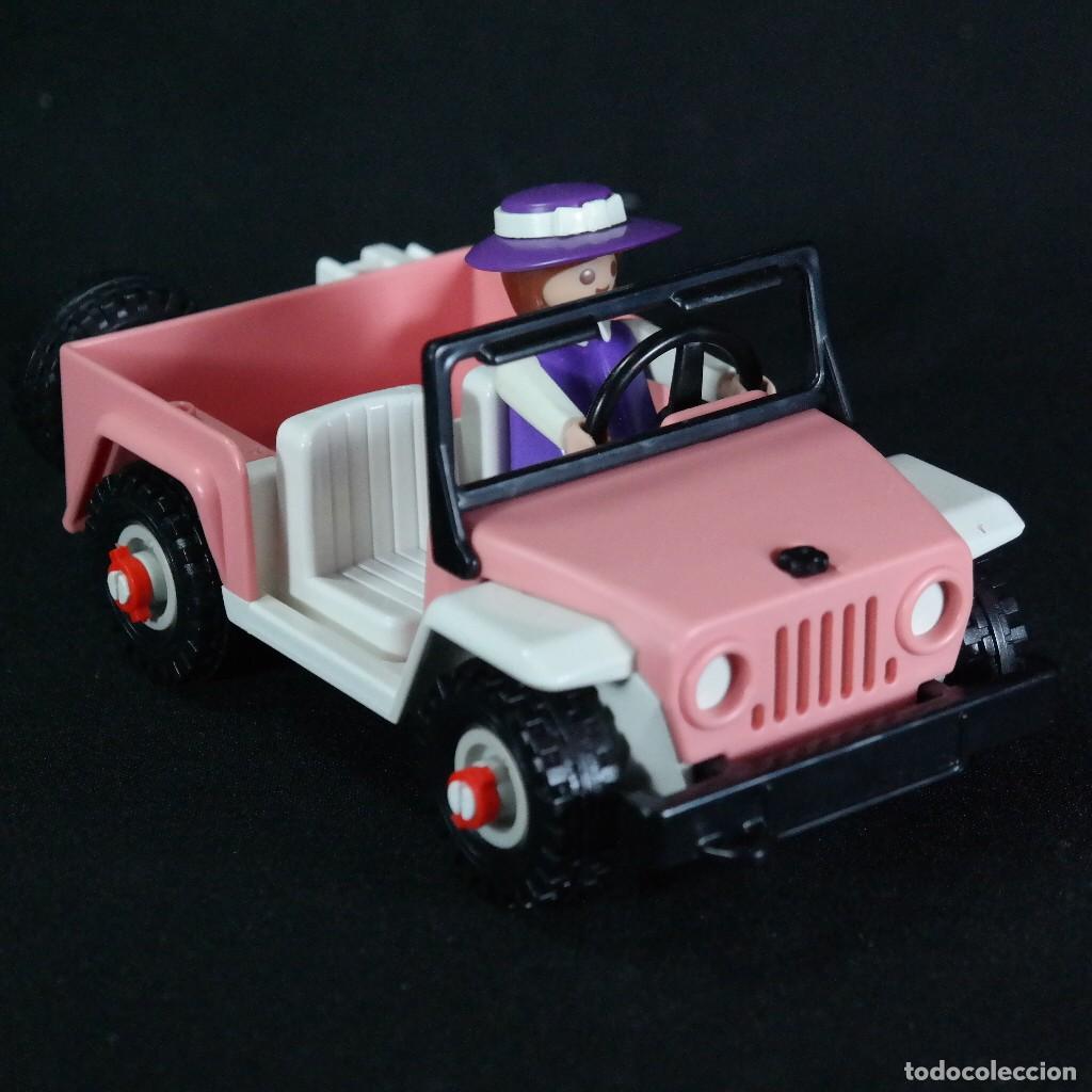 Playmobil: Playmobil jeep rosa con figura ☼
