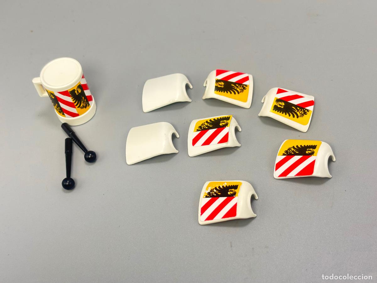 Playmobil: Playmobil lote tambor baqueta y peto soldado medieval primera &eacute;poca