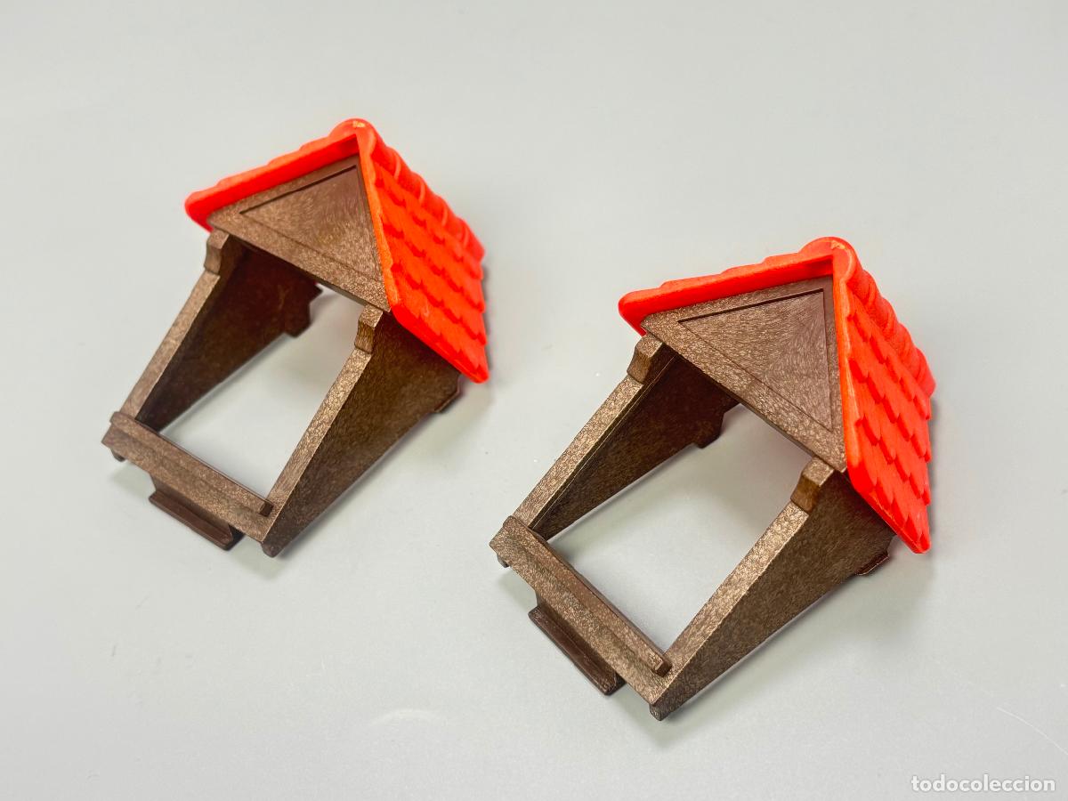 Playmobil: Playmobil lote ventana con marco y tejado torre Castillo medieval