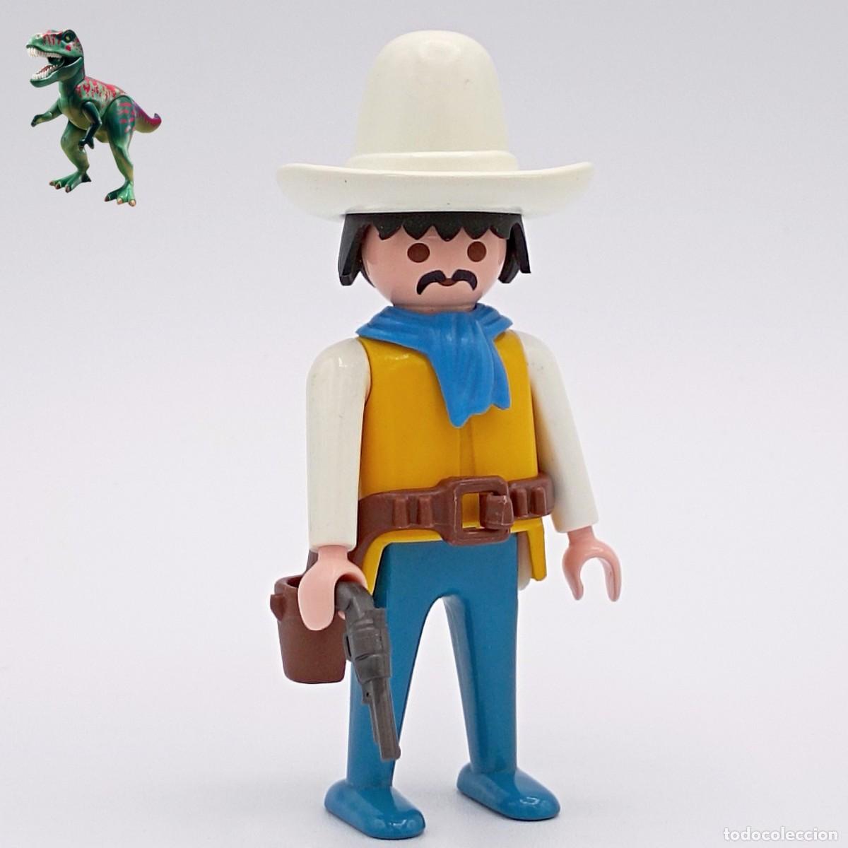 Playmobil: Playmobil figura vaquero cowboy pistolero forajido rancho sombrero mexicano oeste western 3768