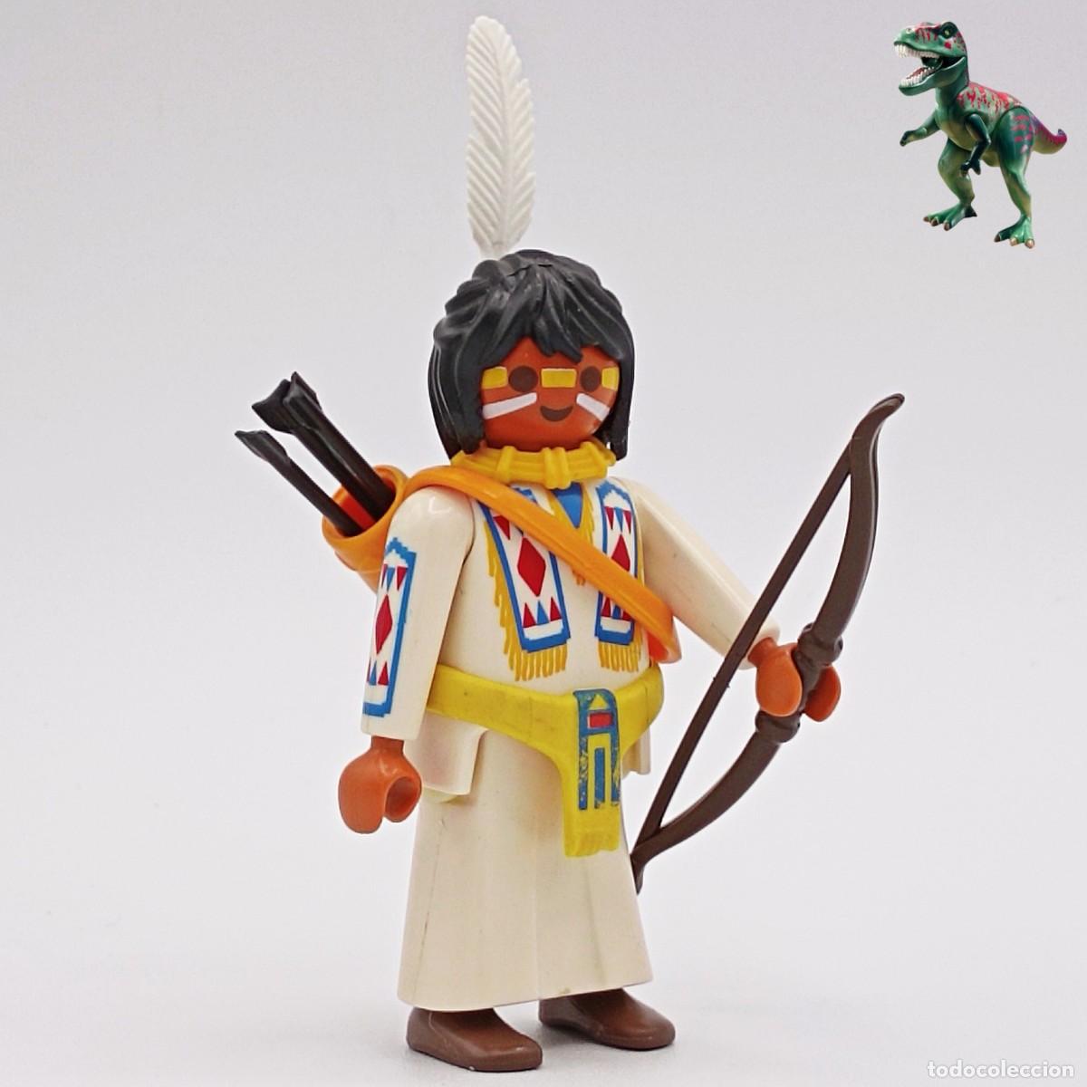 Playmobil: Playmobil figura arquero nativo americano guerrero indio cazador rastreador oeste western