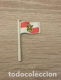 Playmobil: PLAYMOBIL - BANDERA BLANCA Y ROJA CON CORONA