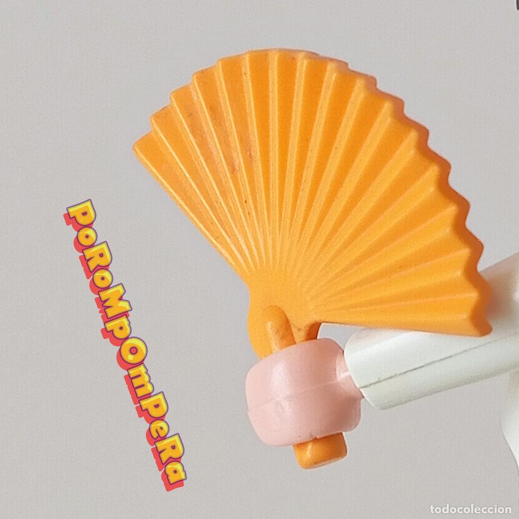 Playmobil: PLAYMOBIL ABANICO AMARILLO-MOSTAZA CUSTOM/COMPLETAR SE&Ntilde;ORA DAMA VICTORIANA SE&Ntilde;ORITA MUJER U1