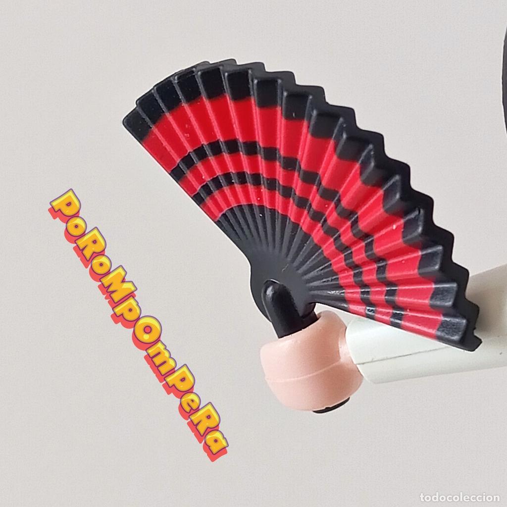 Playmobil: PLAYMOBIL ABANICO NEGRO-ROJO PRINCESA CUSTOM/COMPLETAR U1