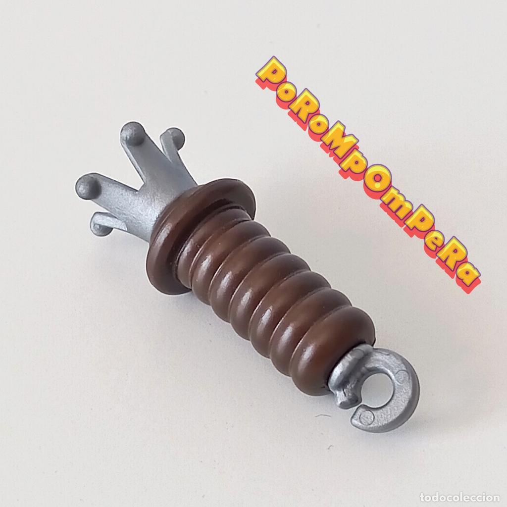 Playmobil: PLAYMOBIL PIEZA MARR&Oacute;N-PLATEADA CON ENGANCHE Y MINI CORONA - SET/S POR DETERMINAR U1