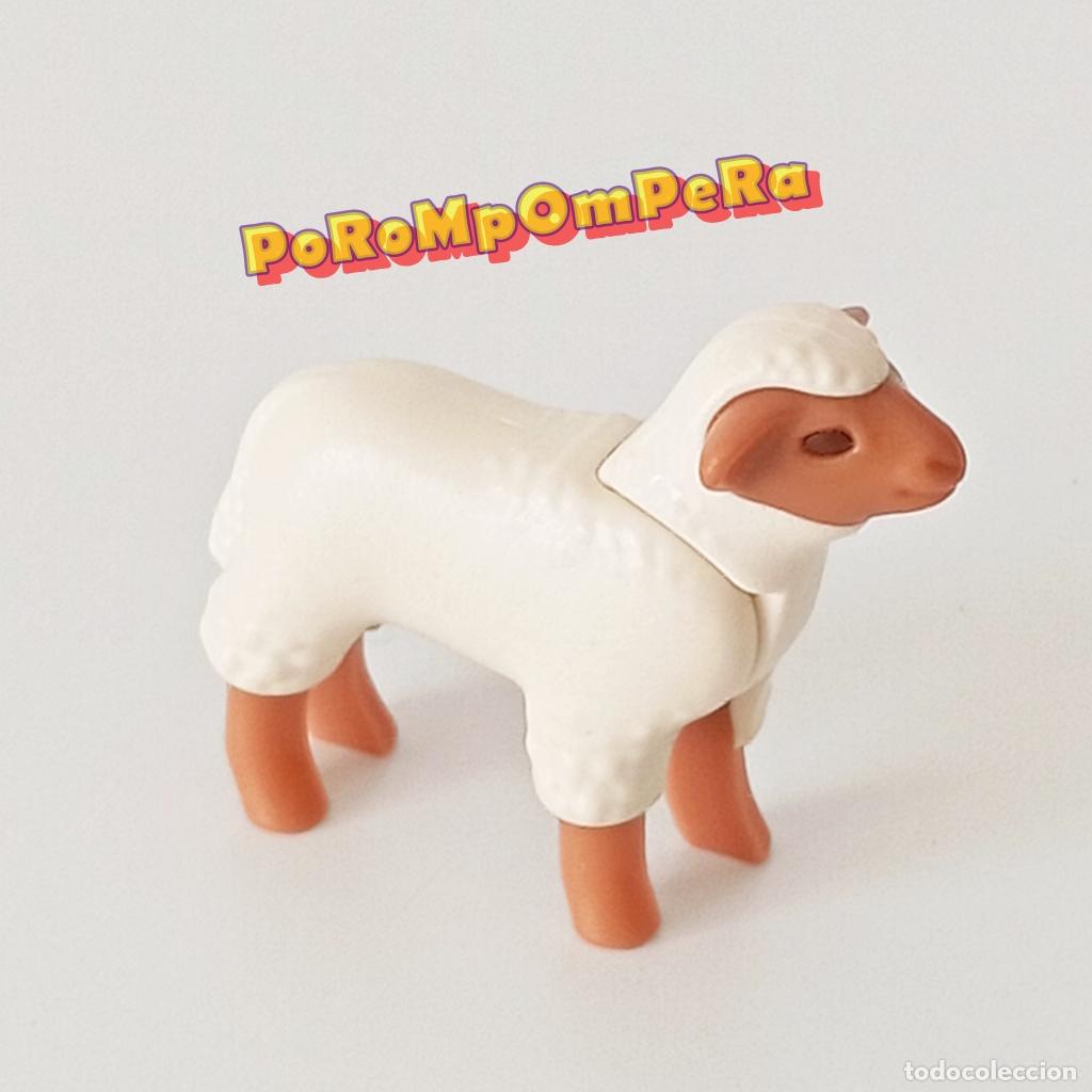 Playmobil: CR&Iacute;A DE OVEJA CORDERO BORREGO ANIMAL GRANJA MEDIEVAL GANADO BEL&Eacute;N OESTE