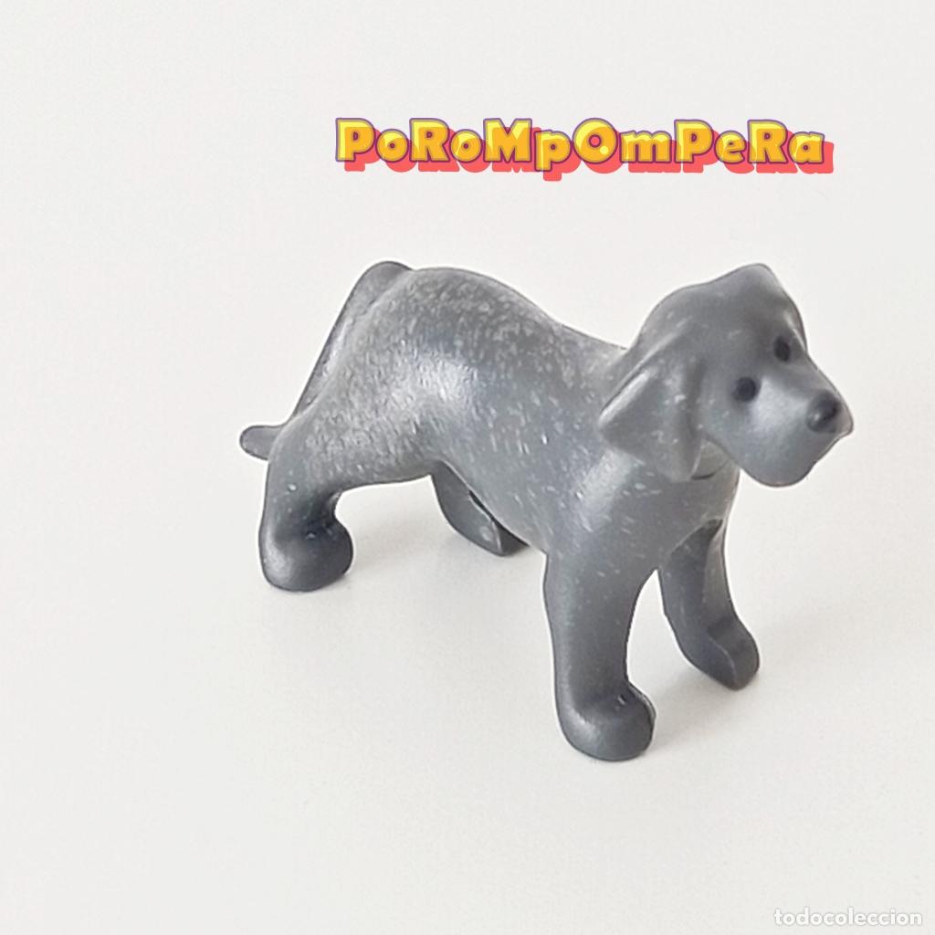 Playmobil: PLAYMOBIL CACHORRO MAST&Iacute;N GRIS OSCURO 5210 5380 PERRO CR&Iacute;A MASCOTA ANIMAL DE COMPA&Ntilde;&Iacute;A PERRITO