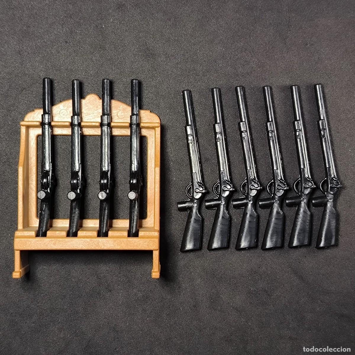 Playmobil: Playmobil armero con rifles negros ☼