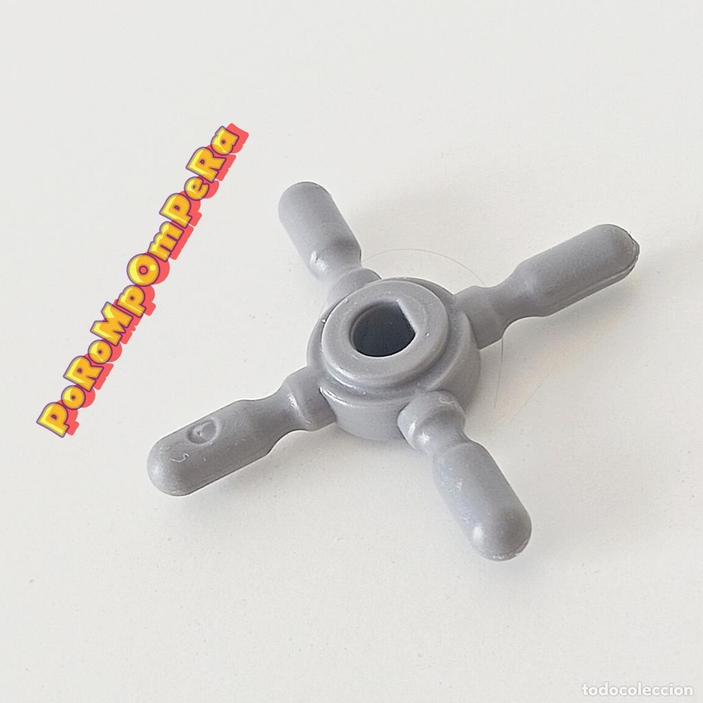 Playmobil: PLAYMOBIL tim&oacute;n gris barco pirata 3055 3133 3286 3550 4424 ? polea elevadora gale&oacute;n U1