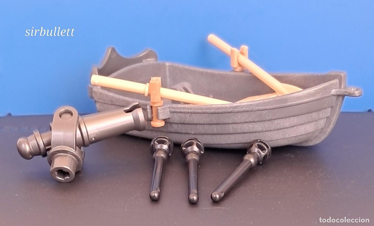 Playmobil: Bote con remos ca&ntilde;&oacute;n de asalto y proyectiles. Playmobil. Piratas medieval vikingos