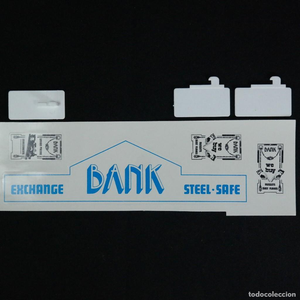 Playmobil: Playmobil carteles con calcomania de banco oeste ☼