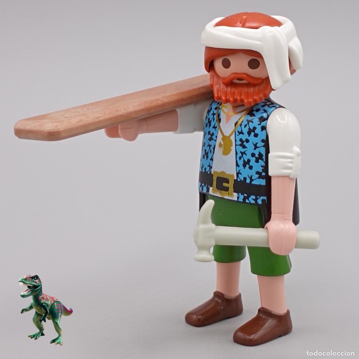Playmobil: Playmobil figura carpintero artesano marinero trabajador pirata tripulante de barco