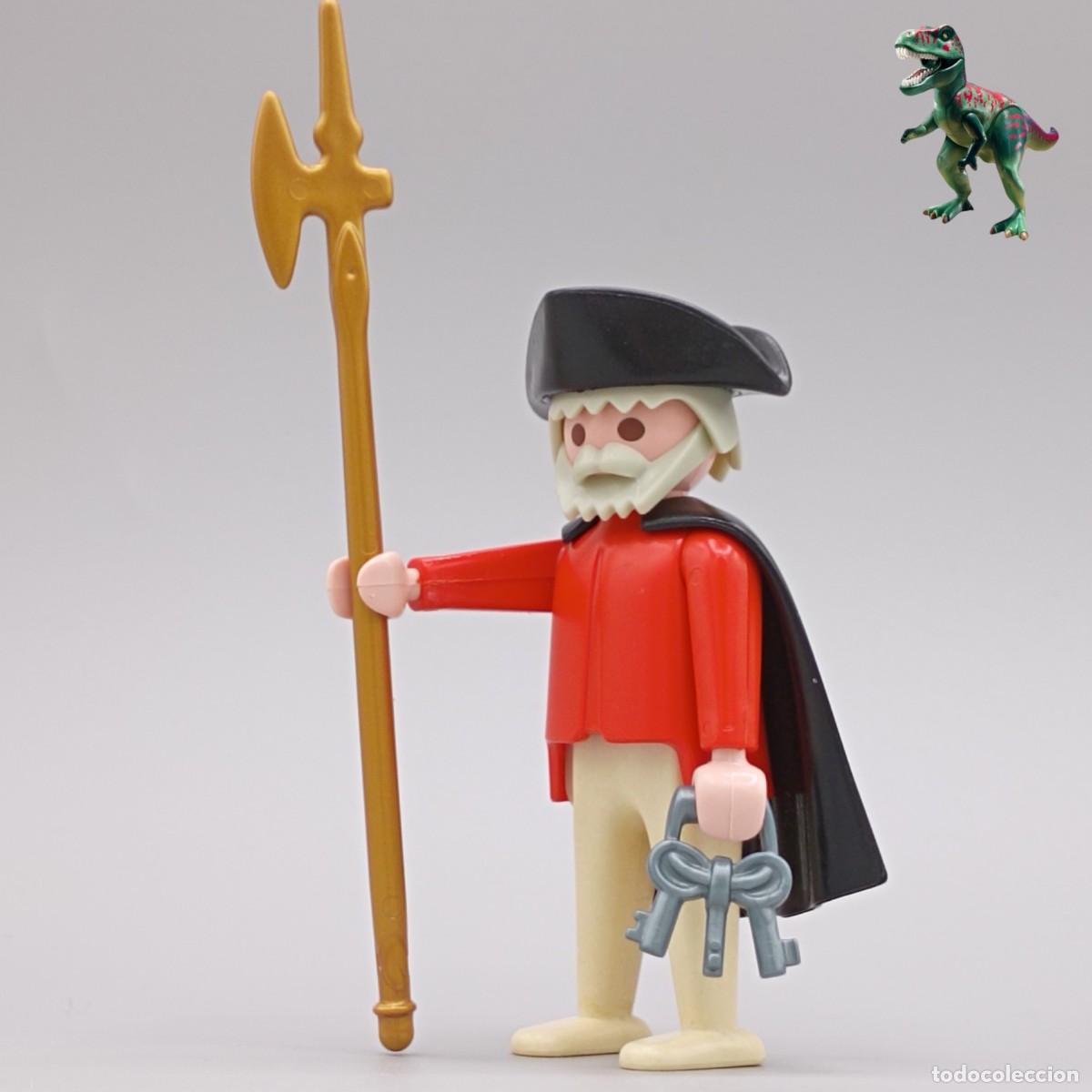 Playmobil: Playmobil figura sereno guardia real vigia nocturno soldado castillo medieval