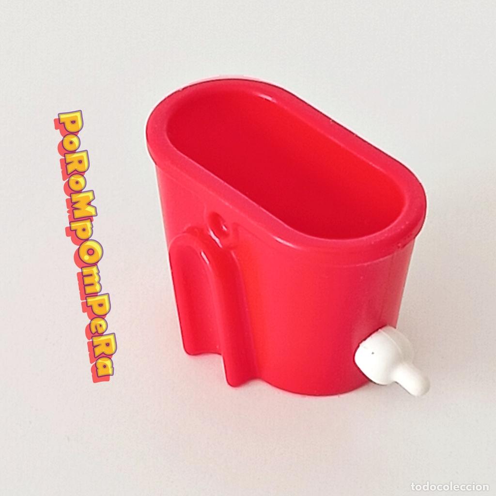 Playmobil: PLAYMOBIL comedero rojo animales granja 4765 4778 5119 similar 5124 5531 cesta alimento animal U1