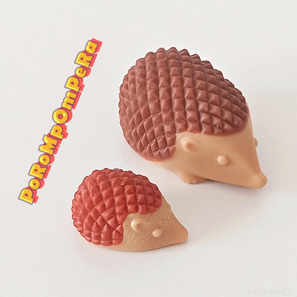Playmobil: PLAYMOBIL erizo con cr&iacute;a animal salvaje bosque mam&aacute; beb&eacute; U1
