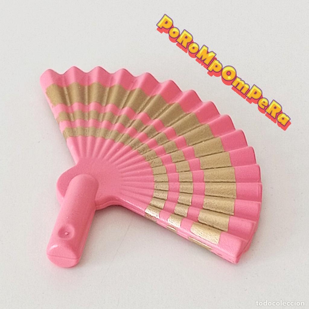 Playmobil: PLAYMOBIL abanico rosa-dorado 4255 4913 5148 5242 5485 5892 CUSTOM/COMPLETAR princesa dama moda U1