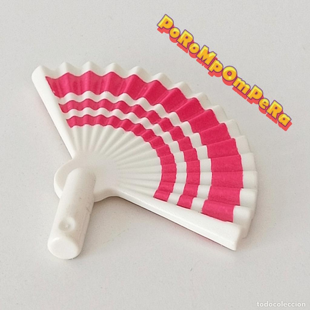 Playmobil: PLAYMOBIL abanico blanco-rosa 5055 5143 5359 CUSTOM/COMPLETAR princesa dama victorian tienda moda U1