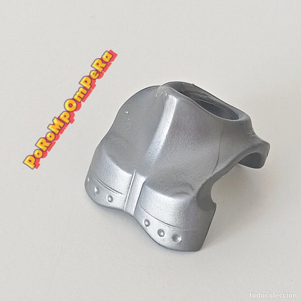 Playmobil: PLAYMOBIL cuello armadura plateado CUSTOM/COMPLETAR caballero medieval pechera espaldar coraza U1