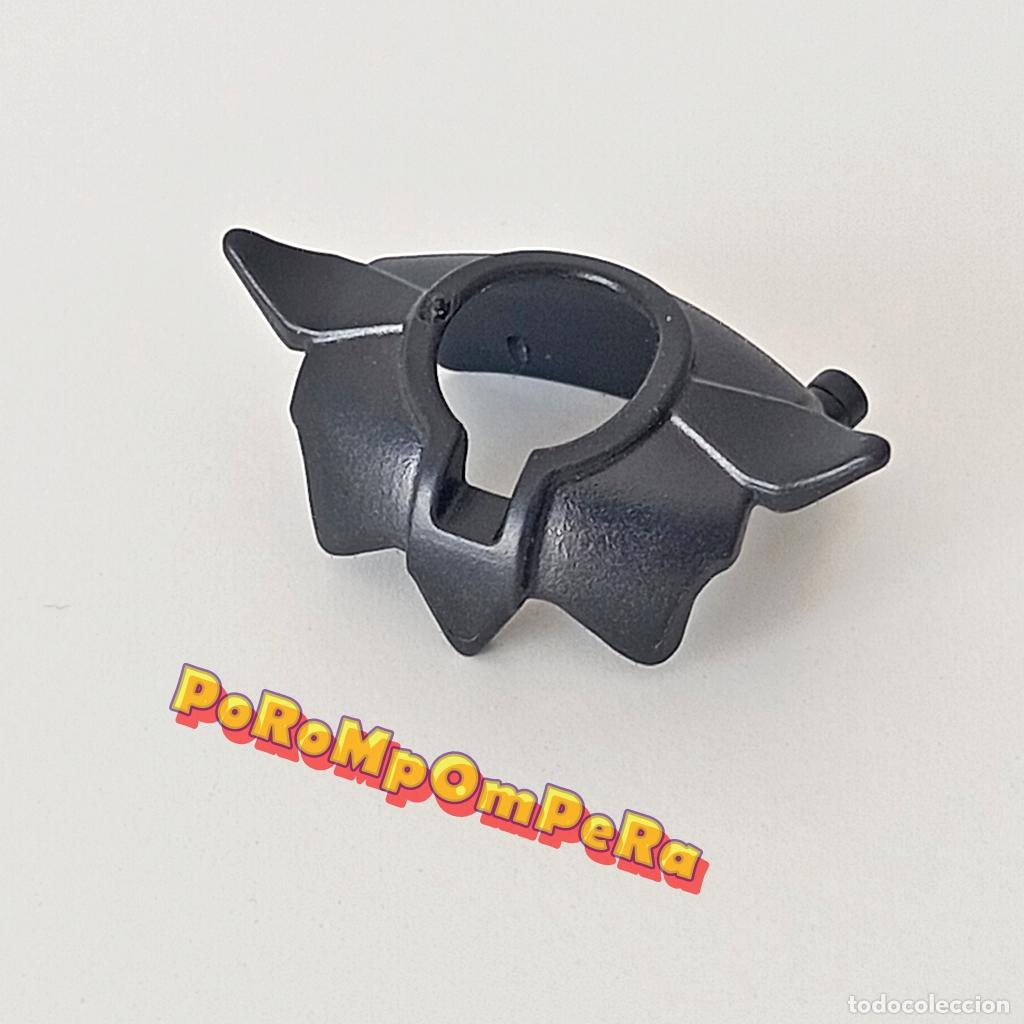 Playmobil: PLAYMOBIL cuello armadura negro puntiagudo CUSTOM caballero medieval pechera espaldar coraza U1