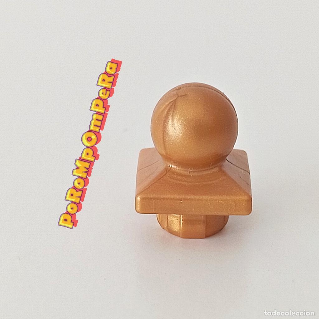 Playmobil: PLAYMOBIL adorno dorado poste SYSTEM X similar 6855 embellecedor establo terminaci&oacute;n castillo U1