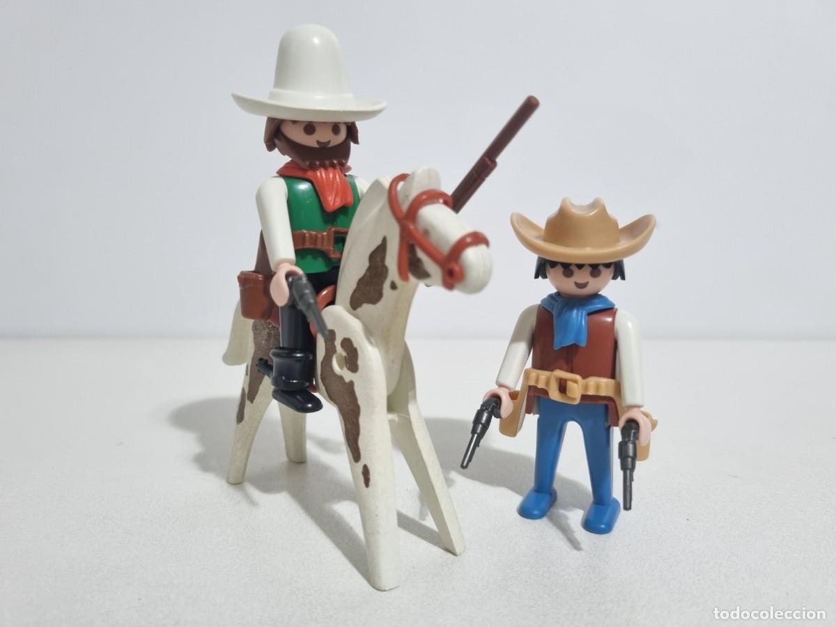 Playmobil: Playmobil 3304 Antiguo Set Vaquero Cuatrero Ganado Granja Rancho Oeste Western