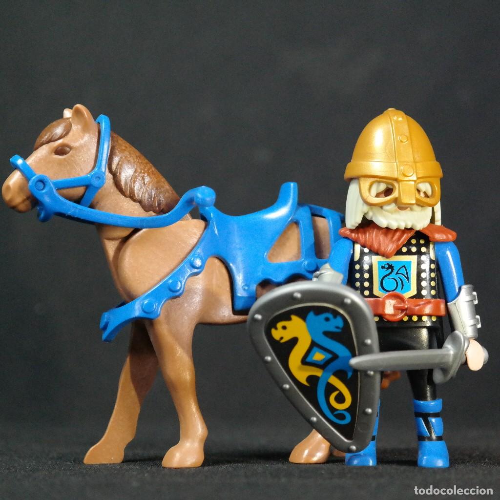 Playmobil: Playmobil vikingo con caballo ☼
