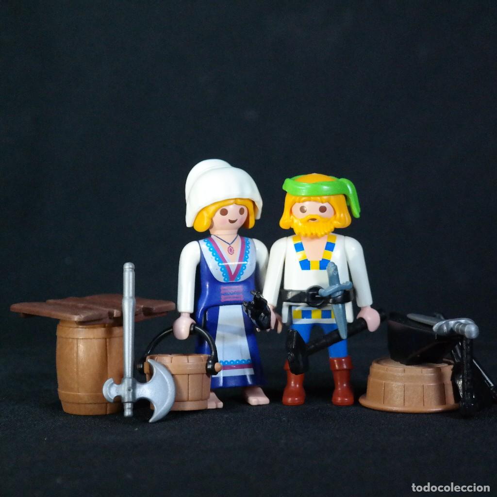 Playmobil: Playmobil herrero con mujer y accesorios ☼