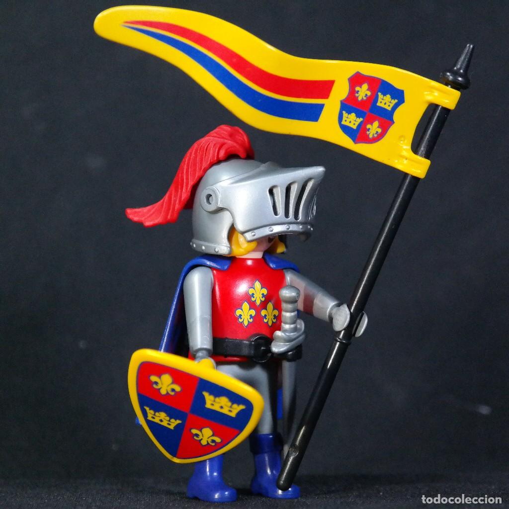 Playmobil: Playmobil caballero flor de lys con bandera ☼