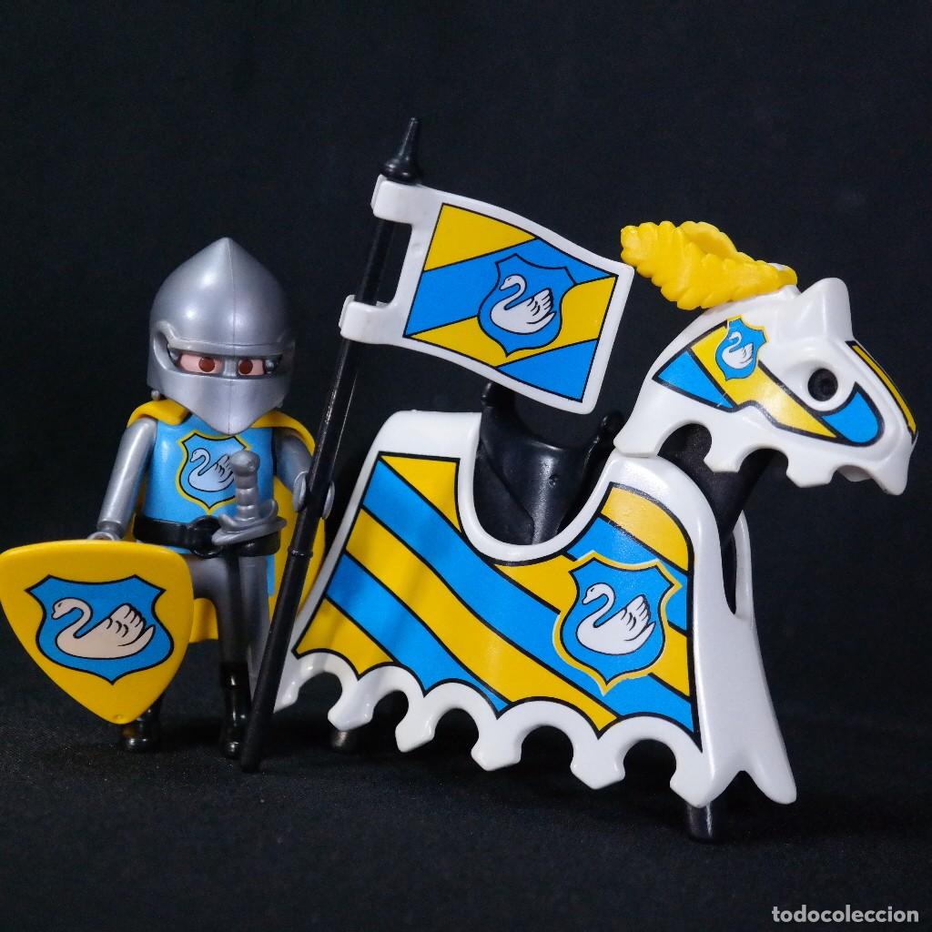 Playmobil: Playmobil caballero medieval con caballo cisne ☼