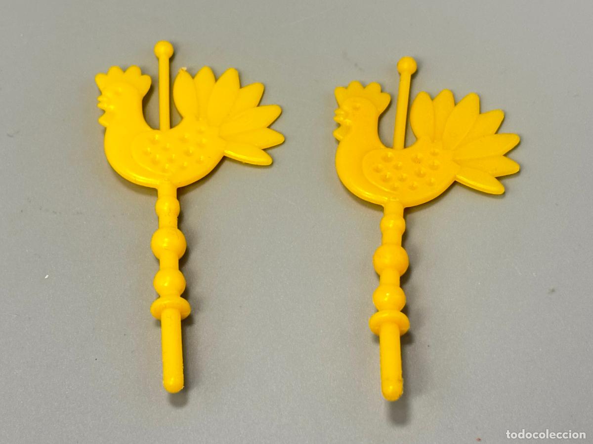 Playmobil: Playmobil lote veleta gallo tejado casa medieval