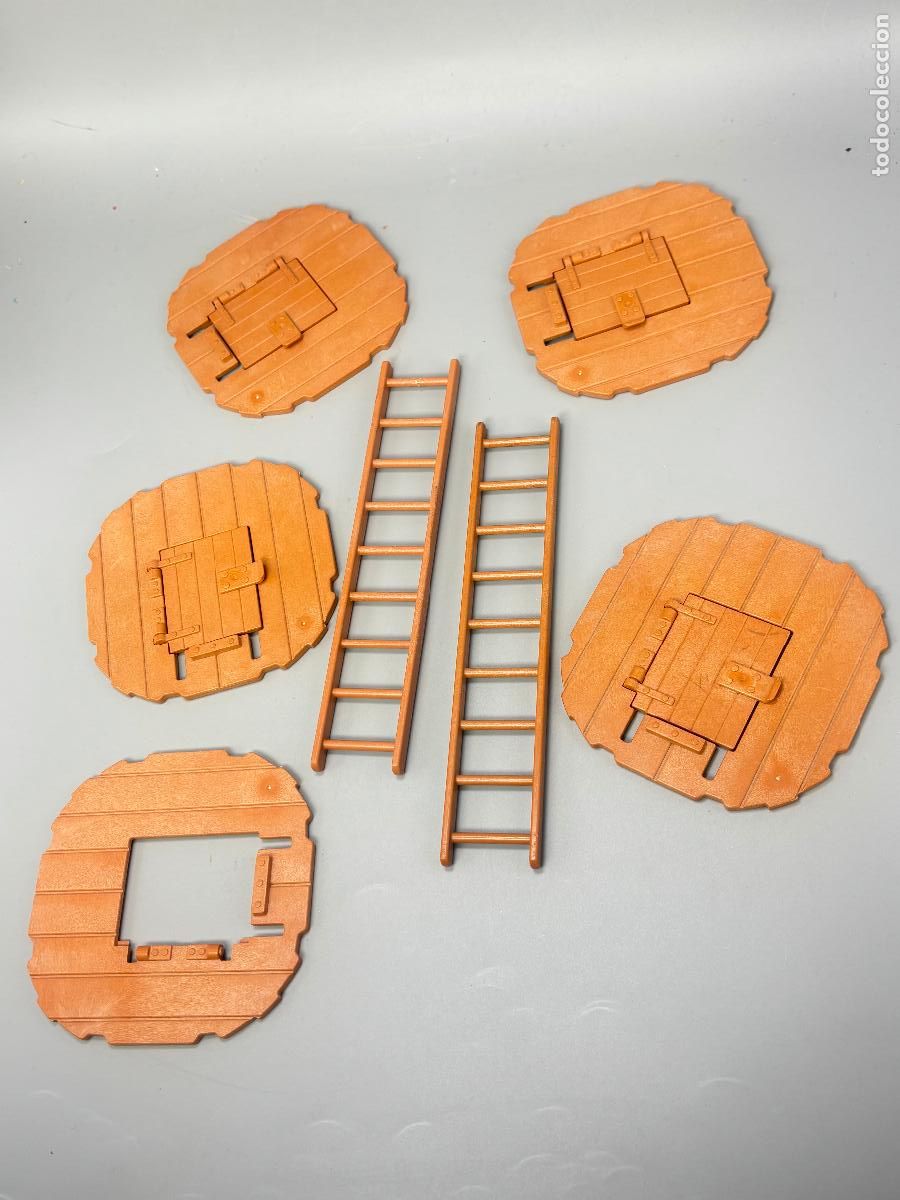 Playmobil: Playmobil lote base redonda con trampilla y escalera torre casa medieval