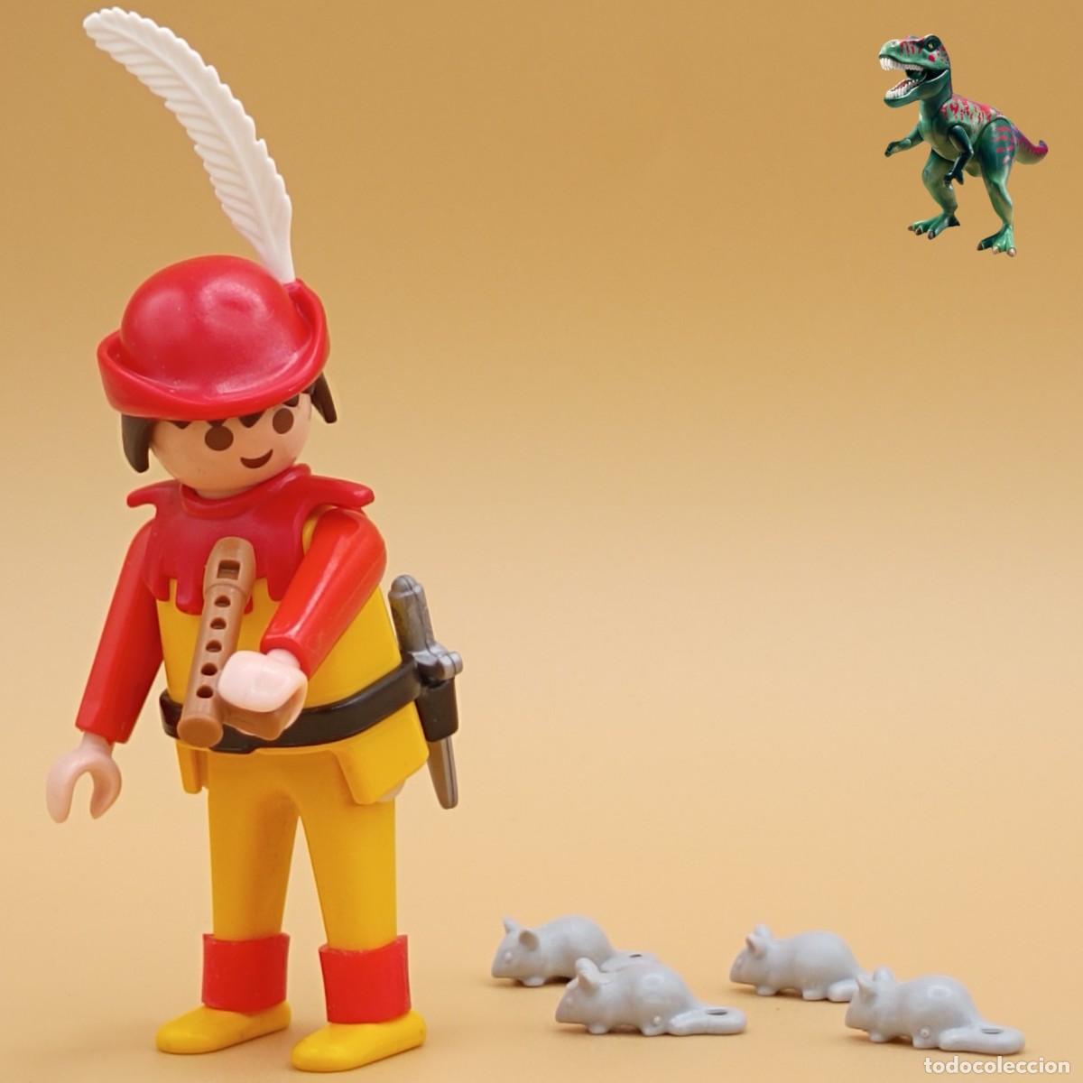 Playmobil: Playmobil figura flautista de Hamelin trovador ratas ratones flauta musico medieval cuento infantil
