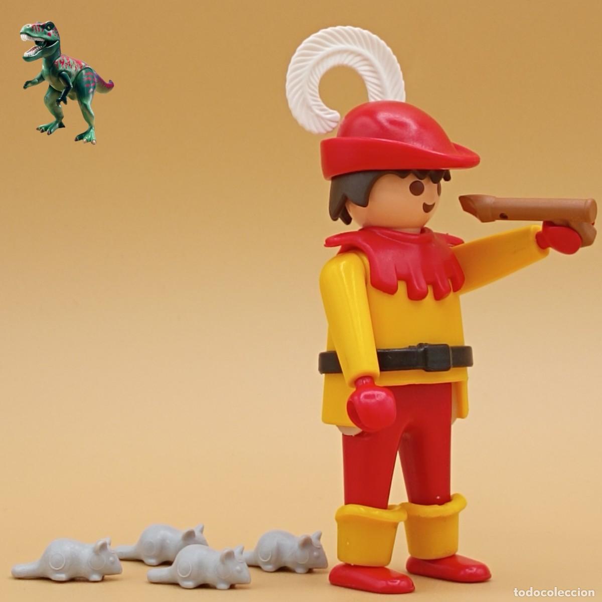 Playmobil: Playmobil figura flautista de Hamelin trovador ratas ratones flauta musico medieval cuento infantil