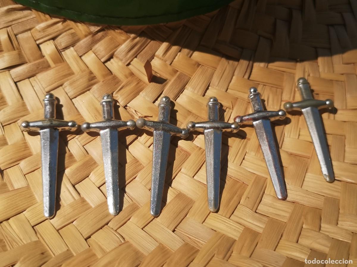 Playmobil: Playmobil lote espadas cromadas soldado vintage Hol