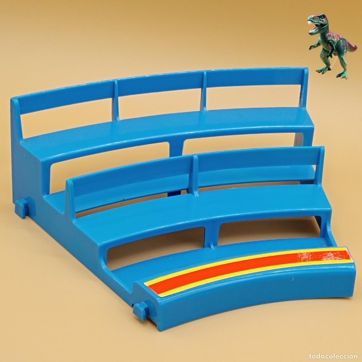 Playmobil: Playmobil gradas azules asientos del publico graderio sillas escalera tribuna circo romani 3510