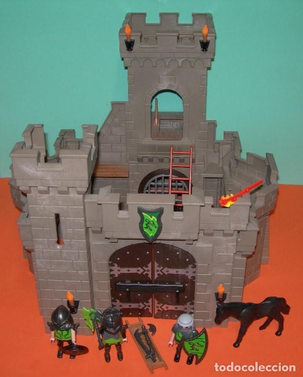 Playmobil: - PLAYMOBIL - CASTILLO / FORTALEZA MEDIEVAL DE LOS CABALLEROS LOBO - KNIGHTS - REF. 6002 -
