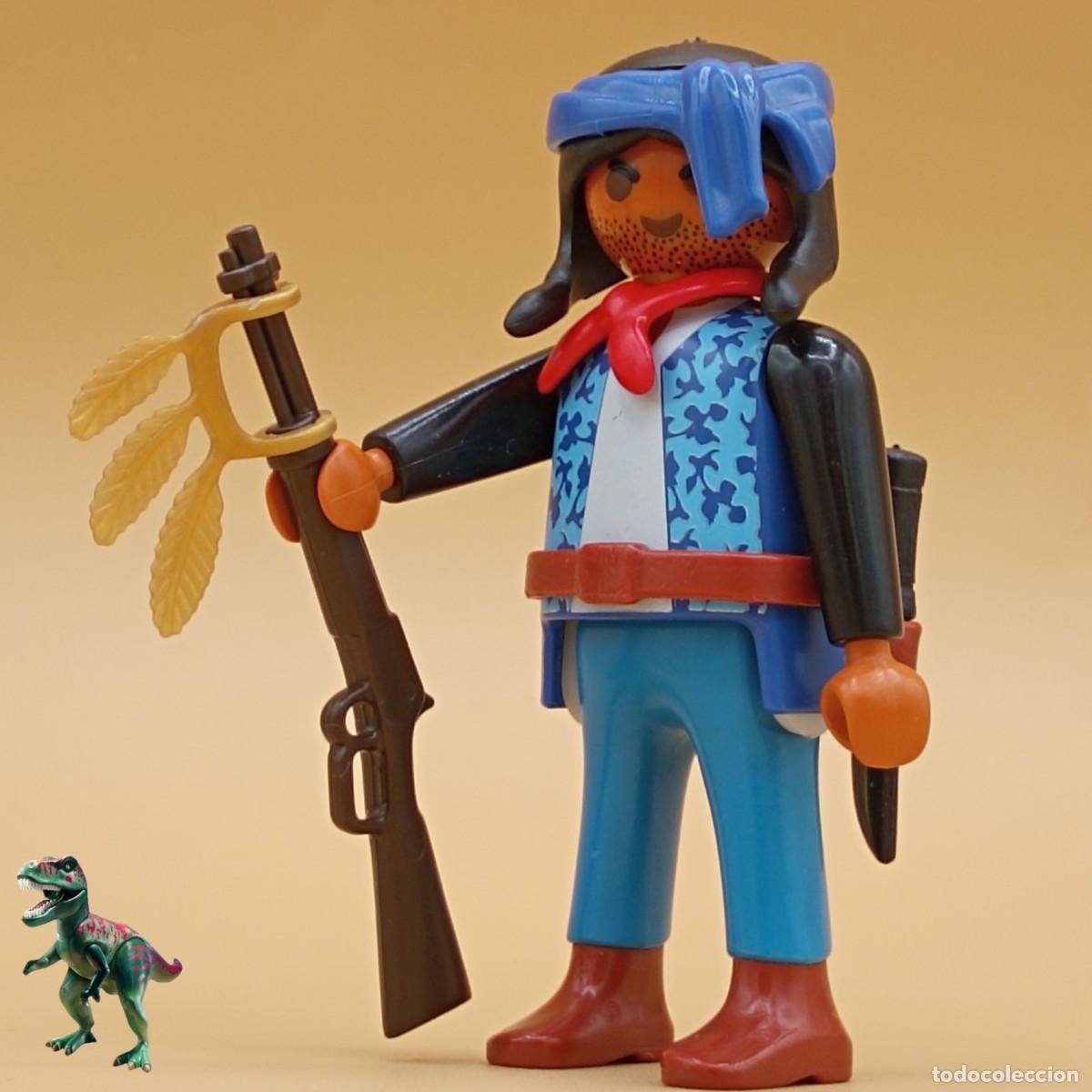 Playmobil: Playmobil figura guerrero nativo americano indio renegado forajido oeste western