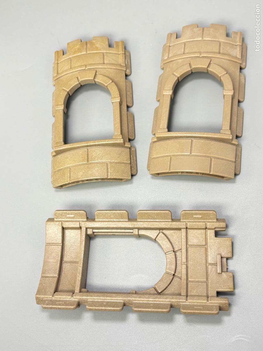 Playmobil: Playmobil lote pared arqueada ventana castillo medieval